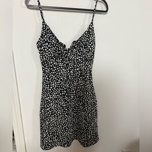 Black and White Spotted Dress